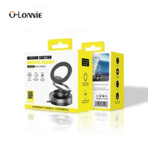 Vacuum suction magnetic phone holder